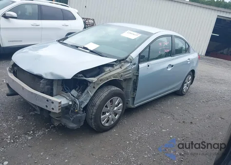 2012 Honda Civic Lx z USA, uszkodzony, nr VIN 2HGFB2F52CH590139